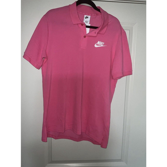 Nike Sportswear Men's Pink/White Logo Polo (909746-694) Sizes Medium - NWT - Picture 1 of 10